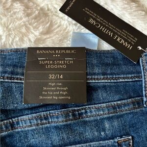 Banana Republic Blue Super-Stretch Jeans NWT